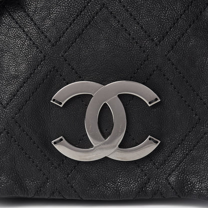 Chanel Calfskin Diamond Stitch Large Messenger Black 8 of 13