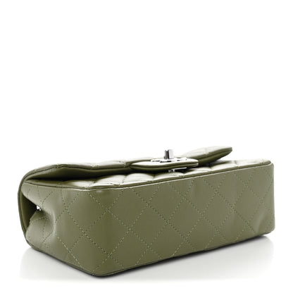 Chanel Lambskin Quilted Mini Rectangular Flap Green 4 of 10