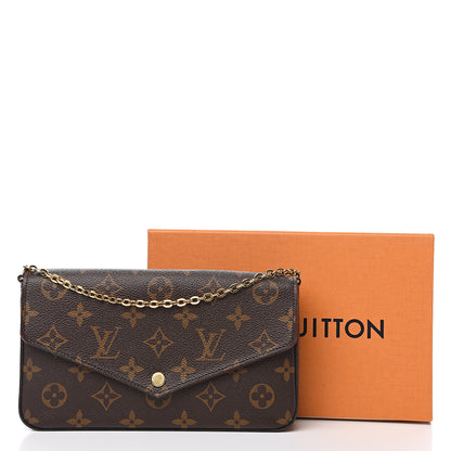 Louis Vuitton Monogram Pochette Felicie Chain Wallet Fuchsia 11 of 11