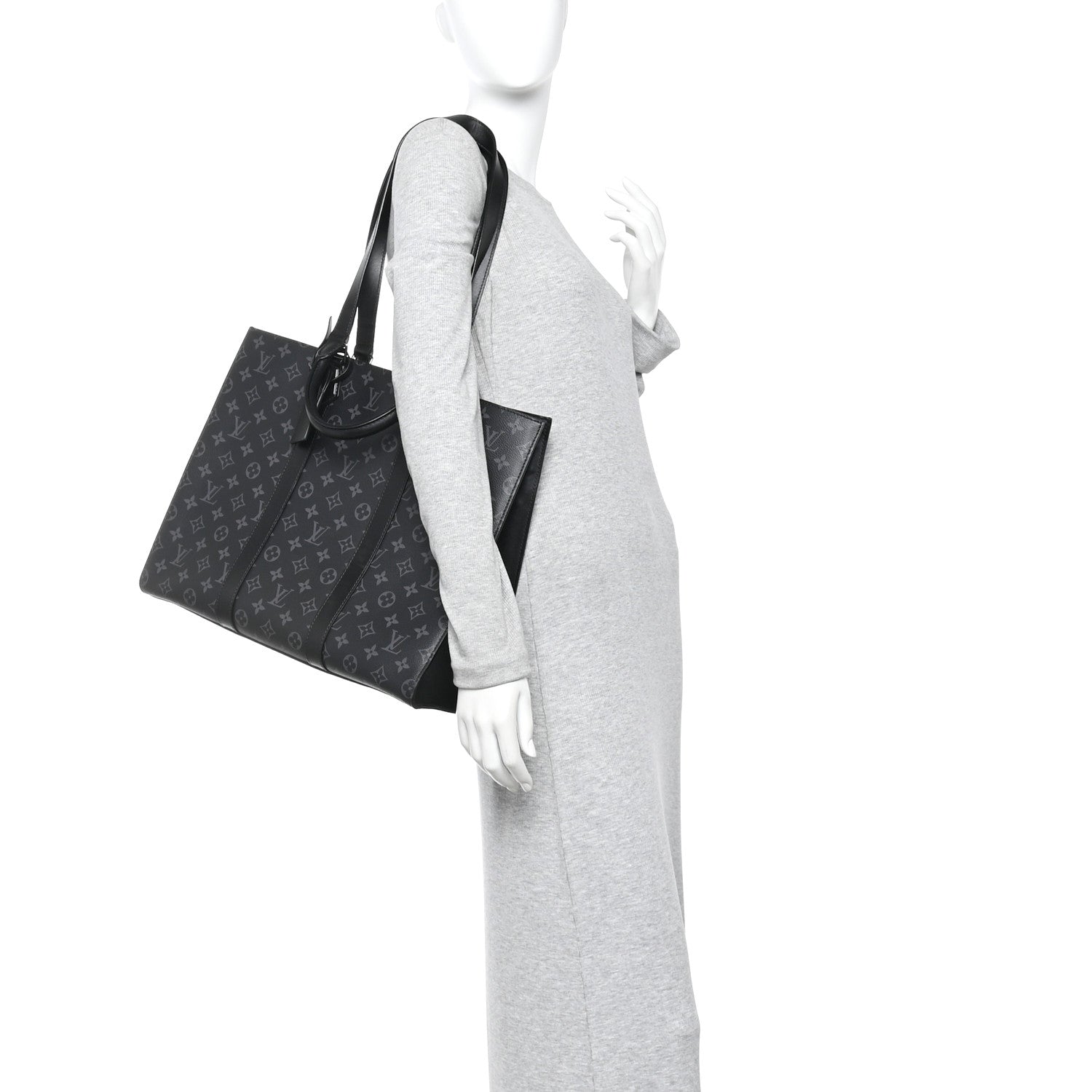 Louis Vuitton Monogram Eclipse Sac Plat 24H 2 of 9