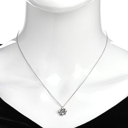 Tiffany Platinum Diamond Schlumberger Lynn Pendant Necklace 2 of 5