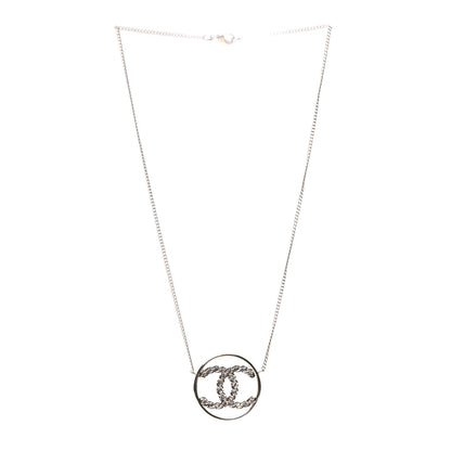 Chanel Baguette Crystal High Society CC Pendant Necklace Gold 3 of 6