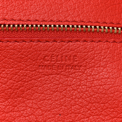 Celine Crisped Calfskin Small Tie Knot Tote Vermillion 6 of 16