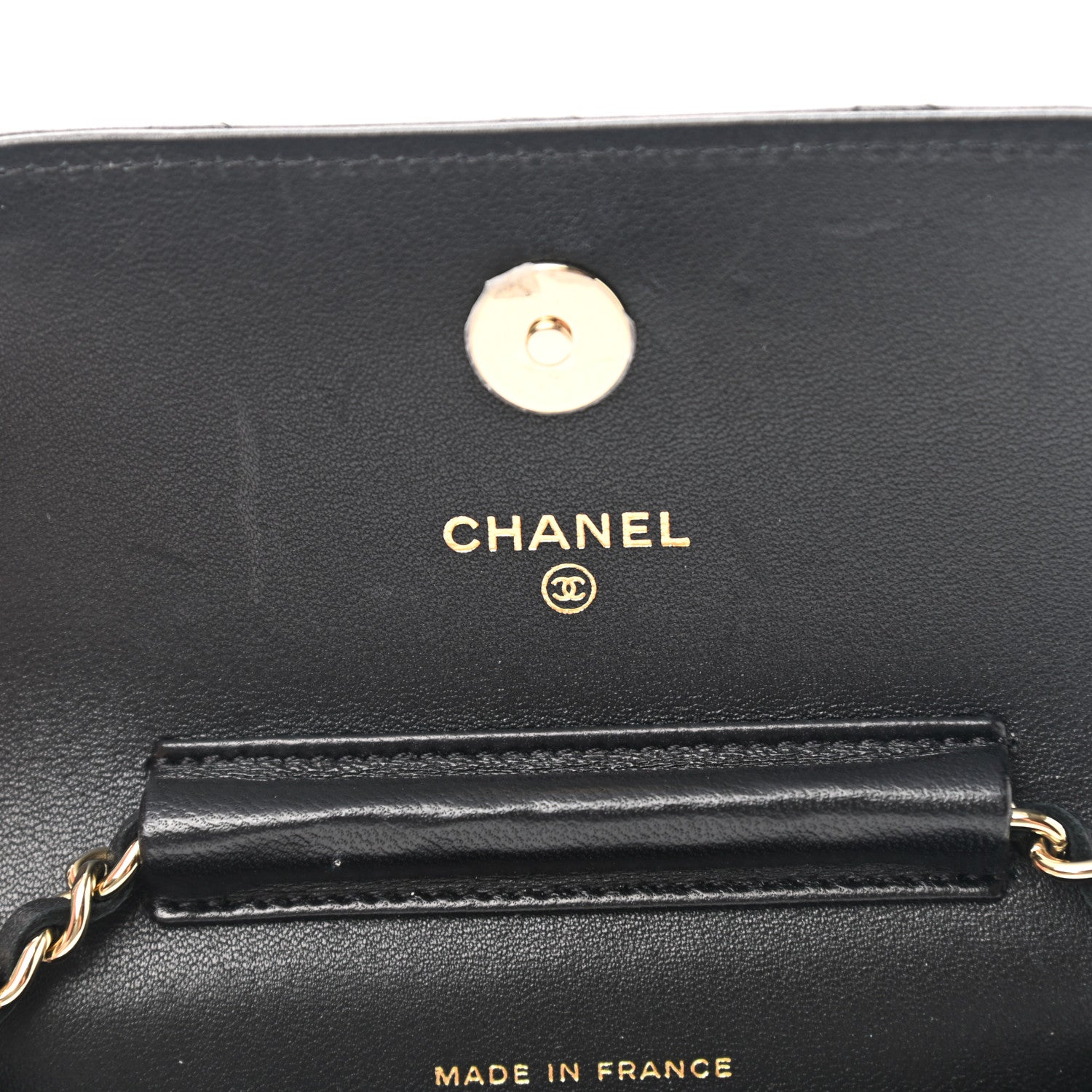 Chanel Lambskin Quilted Mini Coco Bow Clutch With Chain Black 6 of 10