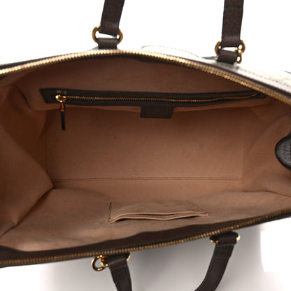 Gucci GG Supreme Monogram Web Medium Ophidia Tote Bag Brown 5 of 9