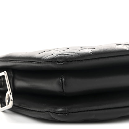 Louis Vuitton Lambskin Embossed Monogram Coussin BB Black 15 of 17