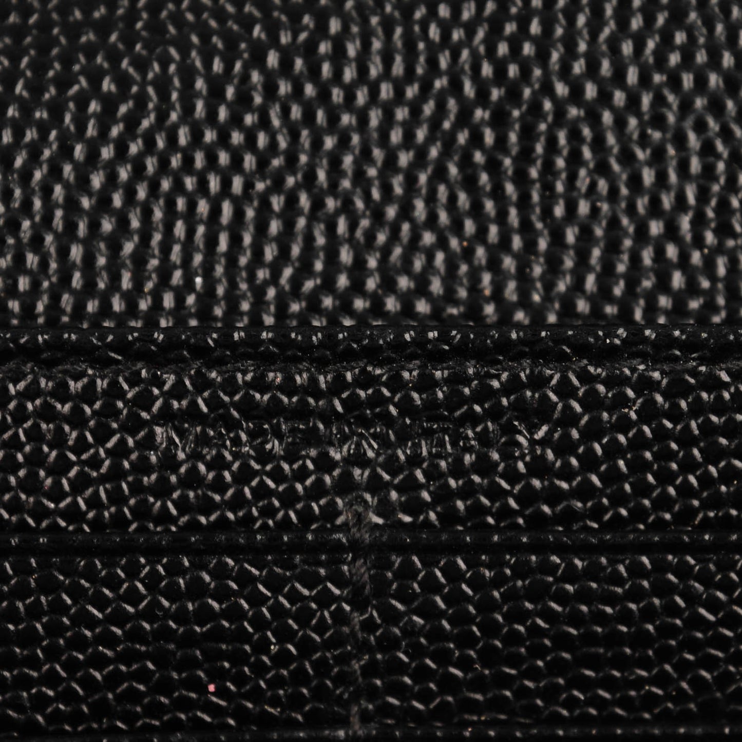 AINT LAURENT Calfskin Matelasse Chevron Monogram Flap Wallet Black