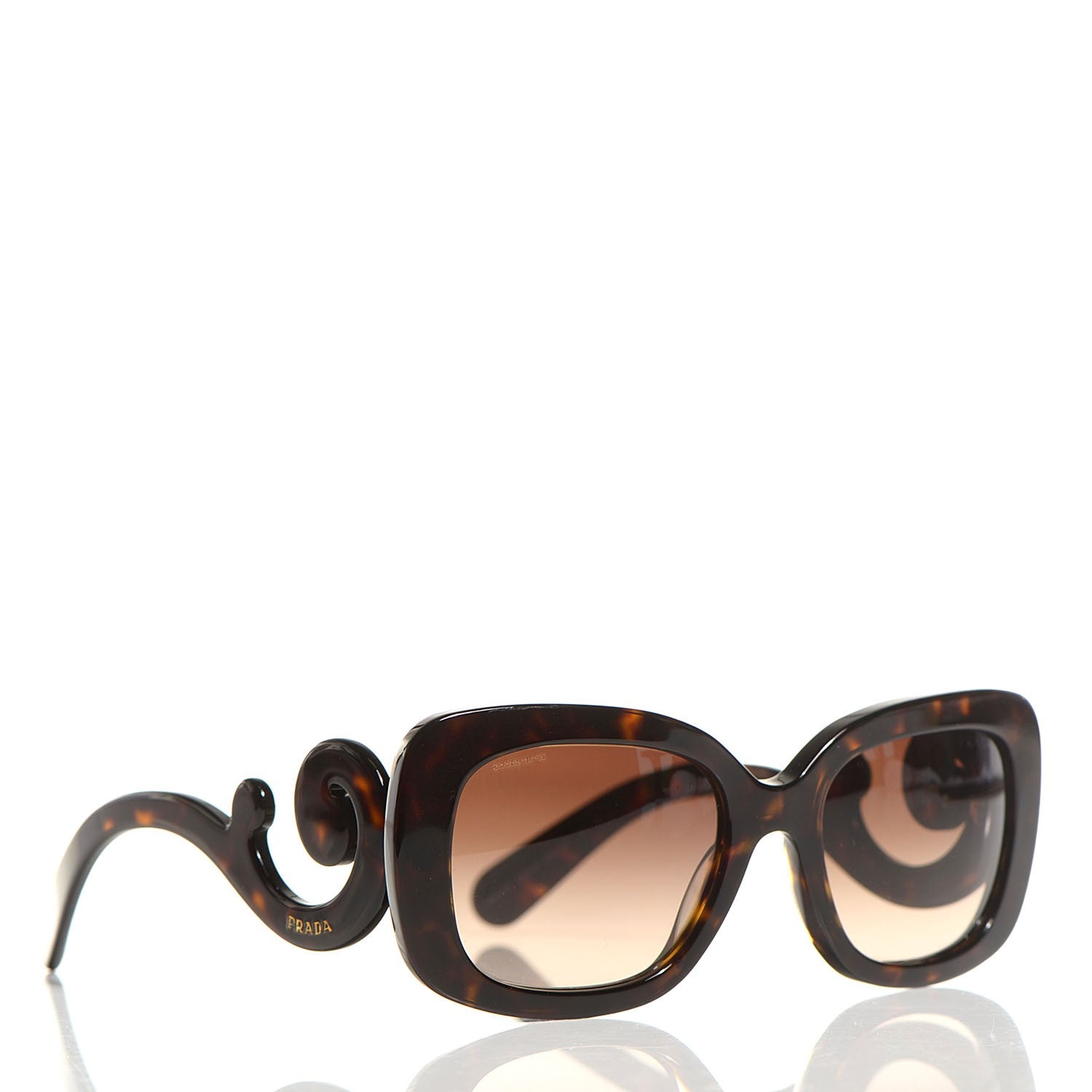 Prada Acetate Baroque Sunglasses SPR 27O Tortoise 3 of 6