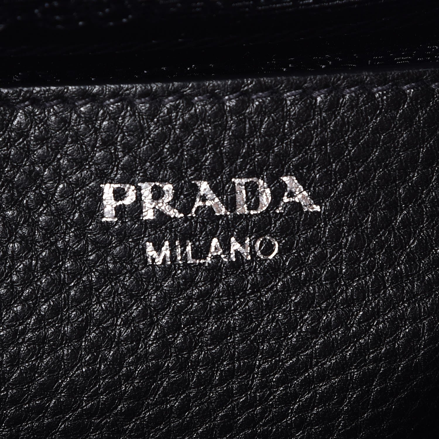Prada Vitello Daino Zippered Crossbody Bag Black 6 of 8