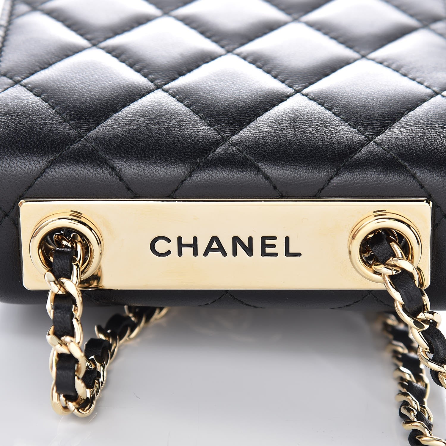 Chanel Lambskin Quilted Trendy CC Phone Holder Black 9 of 9