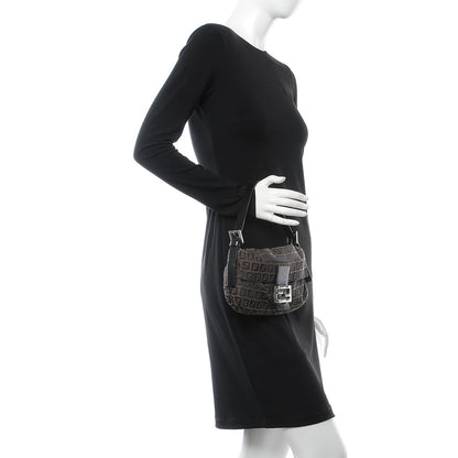 Fendi Zucchino Mini Mama Baguette Tobacco 2 of 6