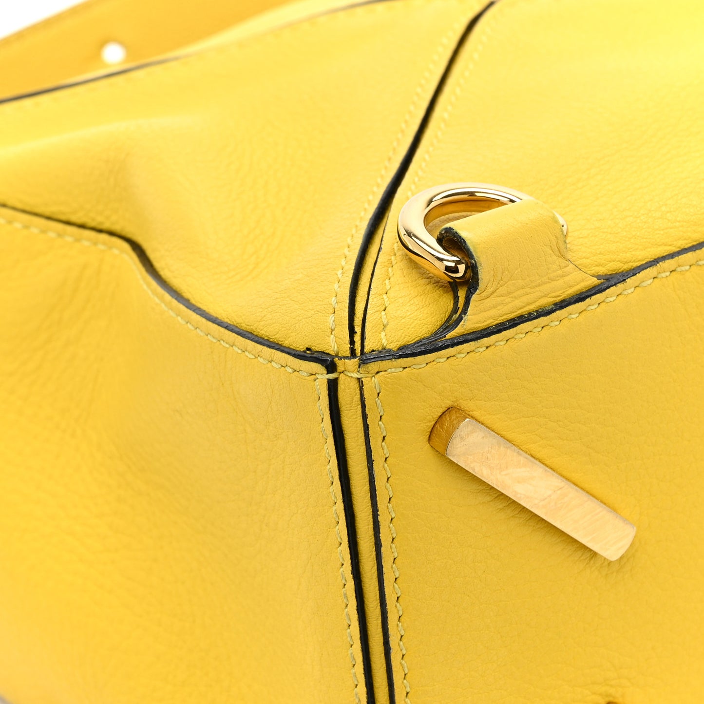 Calfskin Small Puzzle Bag Yellow