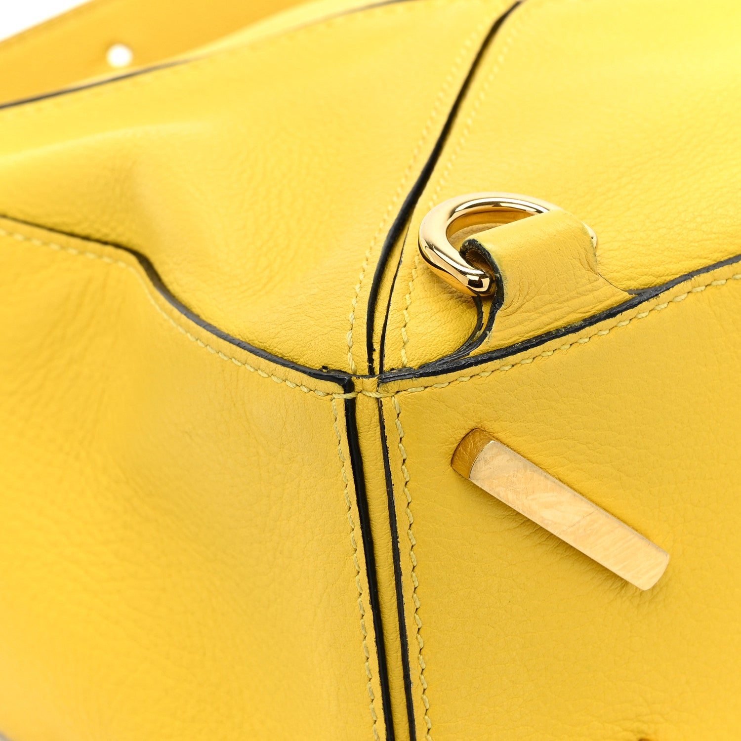 Loewe Calfskin Small Puzzle Bag Yellow 12 of 14