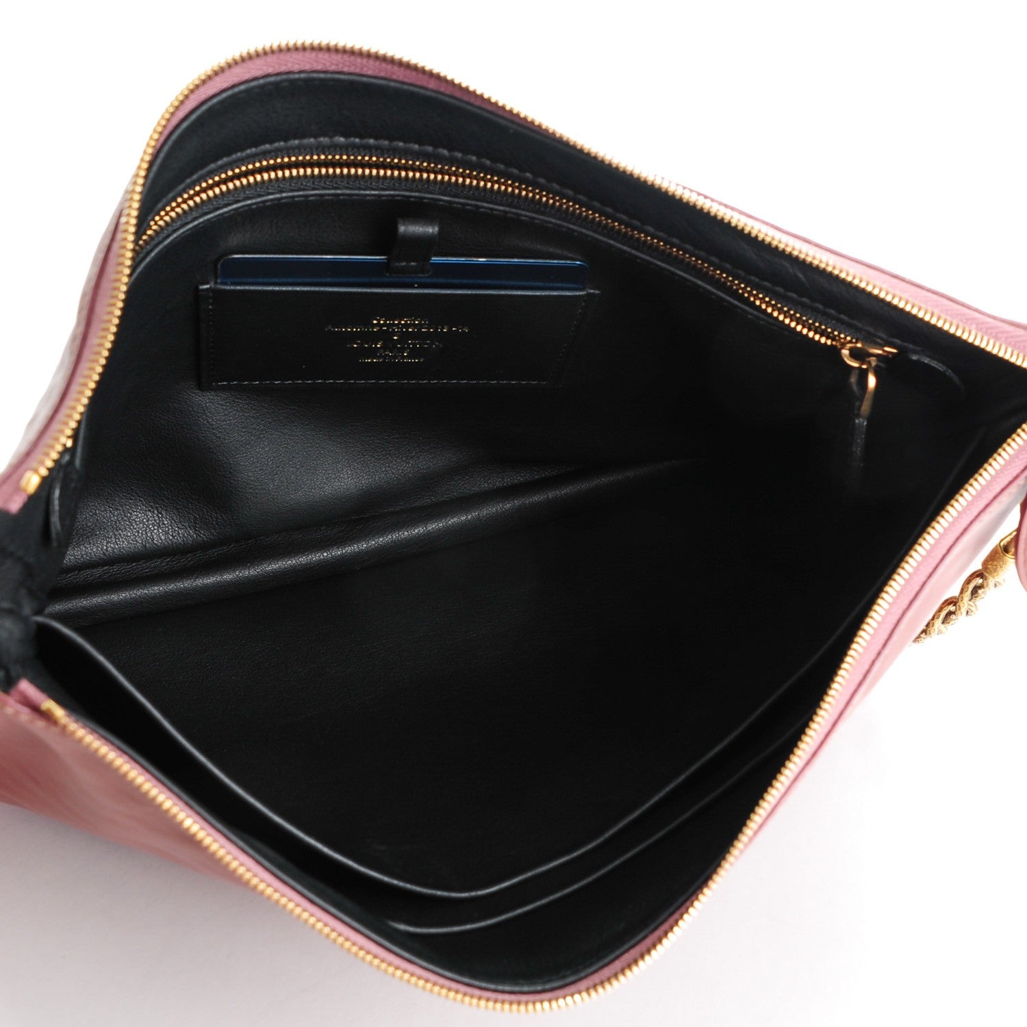 Louis Vuitton Cuir Boudoir Pochette Accessories MM Rose 5 of 7