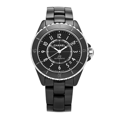 Chanel Stainless Steel Ceramic 38mm J12 Automatic Watch Black 1 of 5