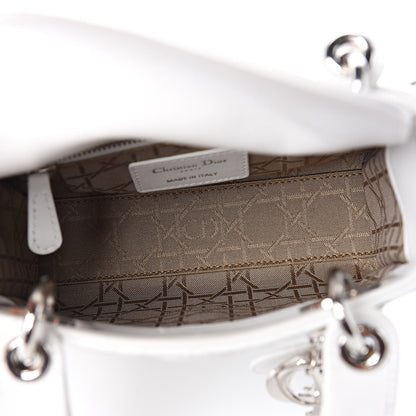 Christian Dior Lambskin Cannage Mini Lady Dior White 5 of 13