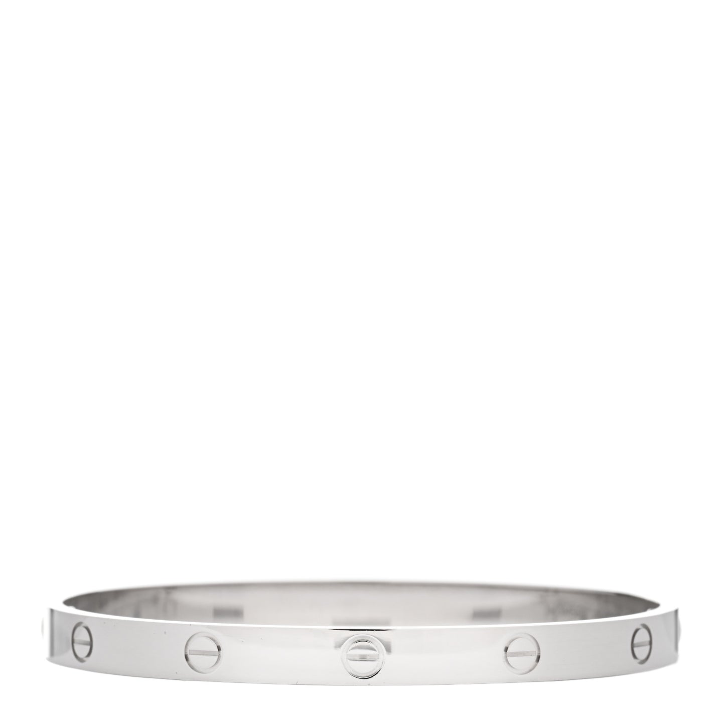 18K White Gold LOVE Bracelet 20
