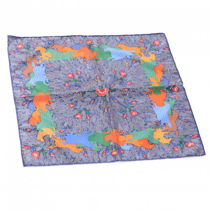 Hermes Silk Cavale Joyeuse Pocket Square Scarf 2 of 6