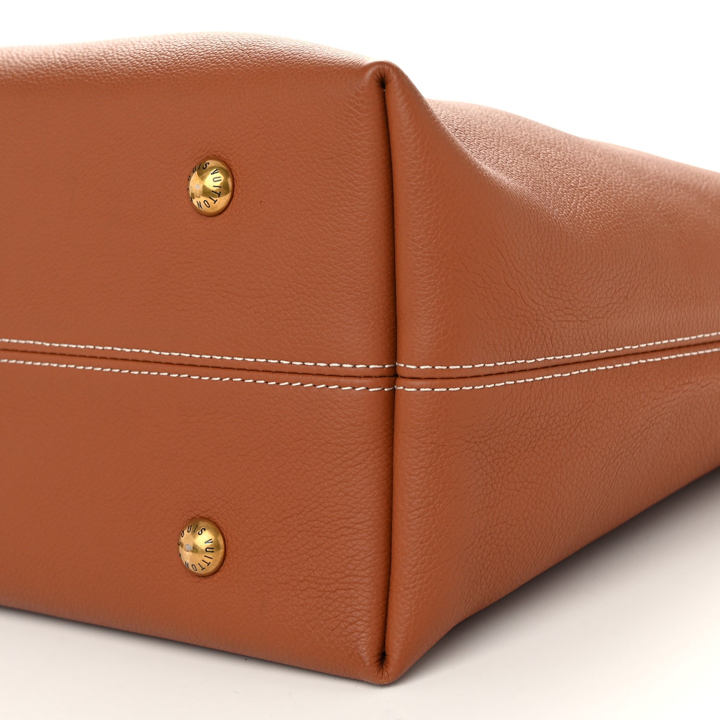 Grained Calfskin Low Key Hobo MM Cognac