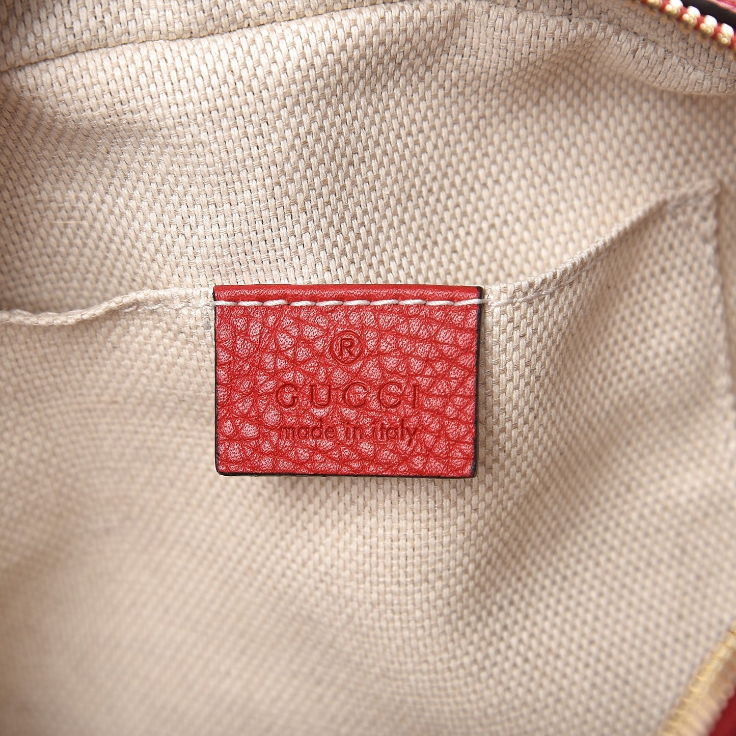 Pebbled Calfskin Small Soho Disco Bag Tabasco Red