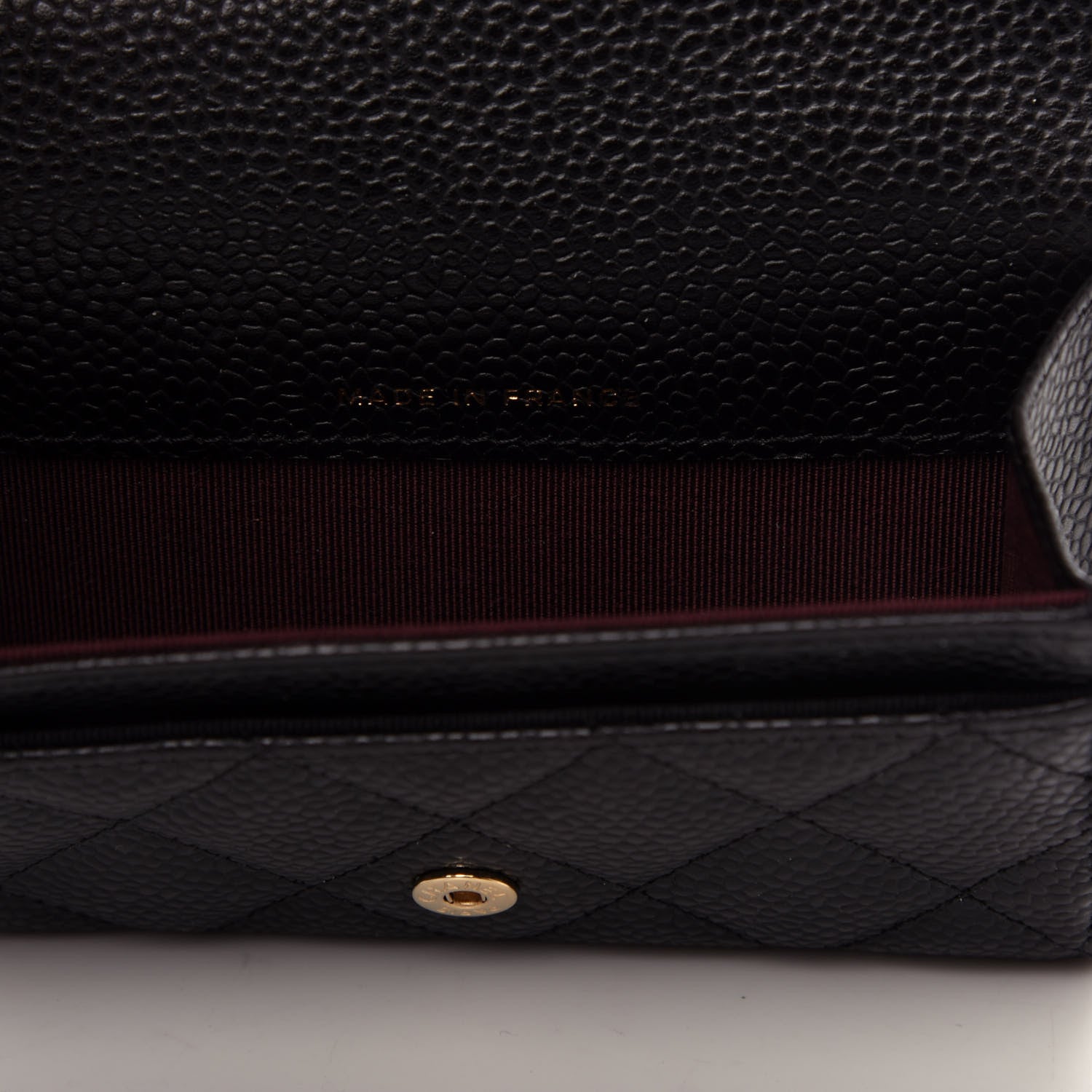 Chanel Caviar Quilted Flap Card Holder Wallet Black 6 of 9