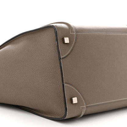 Celine Drummed Calfskin Mini Luggage Souris 9 of 15
