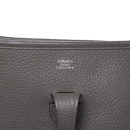Hermes Taurillon Clemence Evelyne III PM Etain 6 of 11