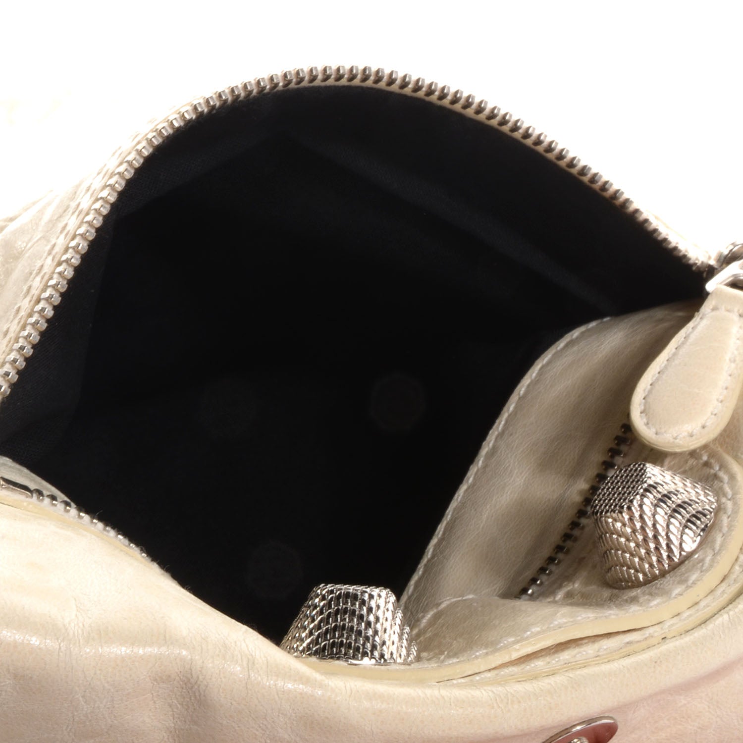 Balenciaga Agneau Giant 21 Silver Hardware Envelope Clutch Praline 9 of 10