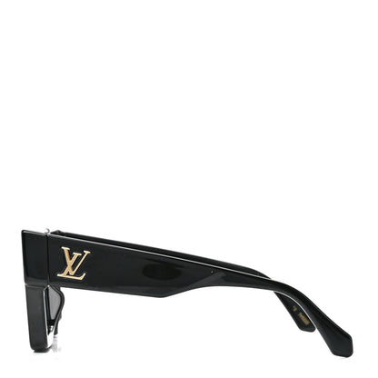 Louis Vuitton Acetate Swarovski Crystal Cyclone Sunglasses Z1578W Black 3 of 9