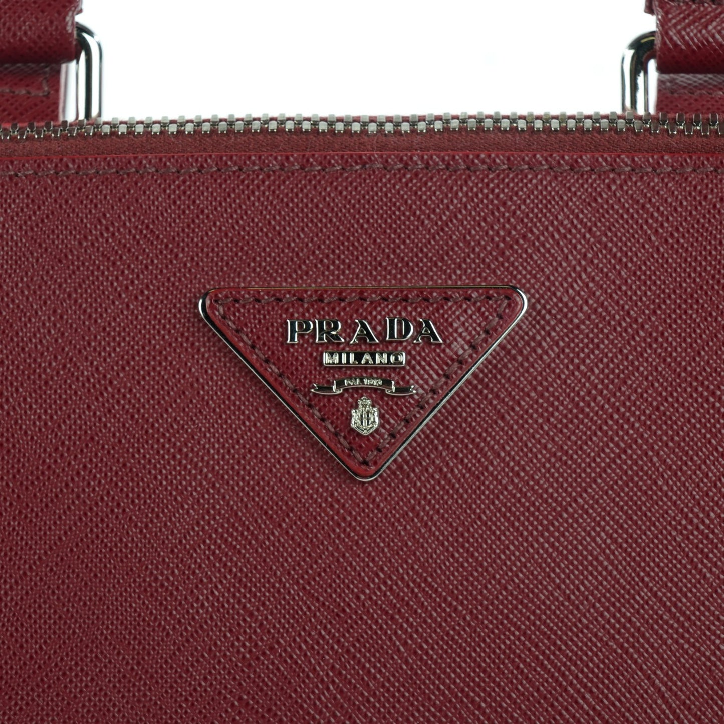 Saffiano Lux Promenade Backpack Cherry