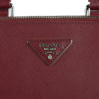 Prada Saffiano Lux Promenade Backpack Cherry 6 of 9