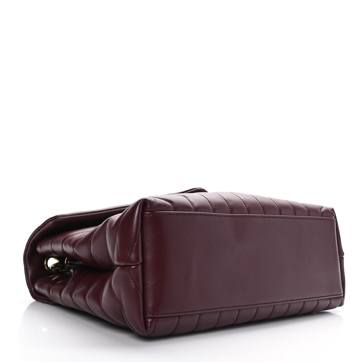 Calfskin Y Quilted Monogram Medium Loulou Chain Satchel Rouge Legion