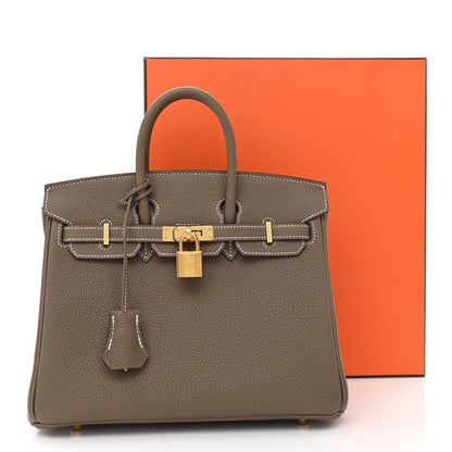 Hermes Togo Birkin 25 Etoupe 12 of 12