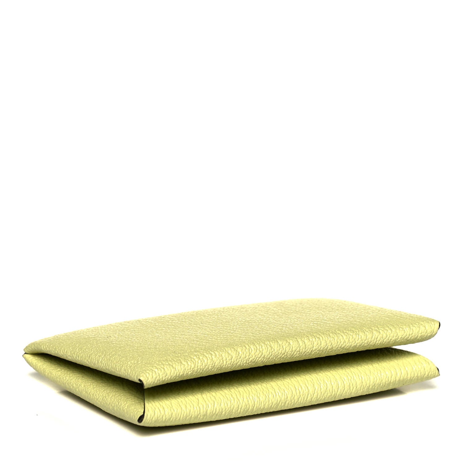 Hermes Chevre Mysore Verso Calvi Card Case Jaune Bourgeon Nata 4 of 7