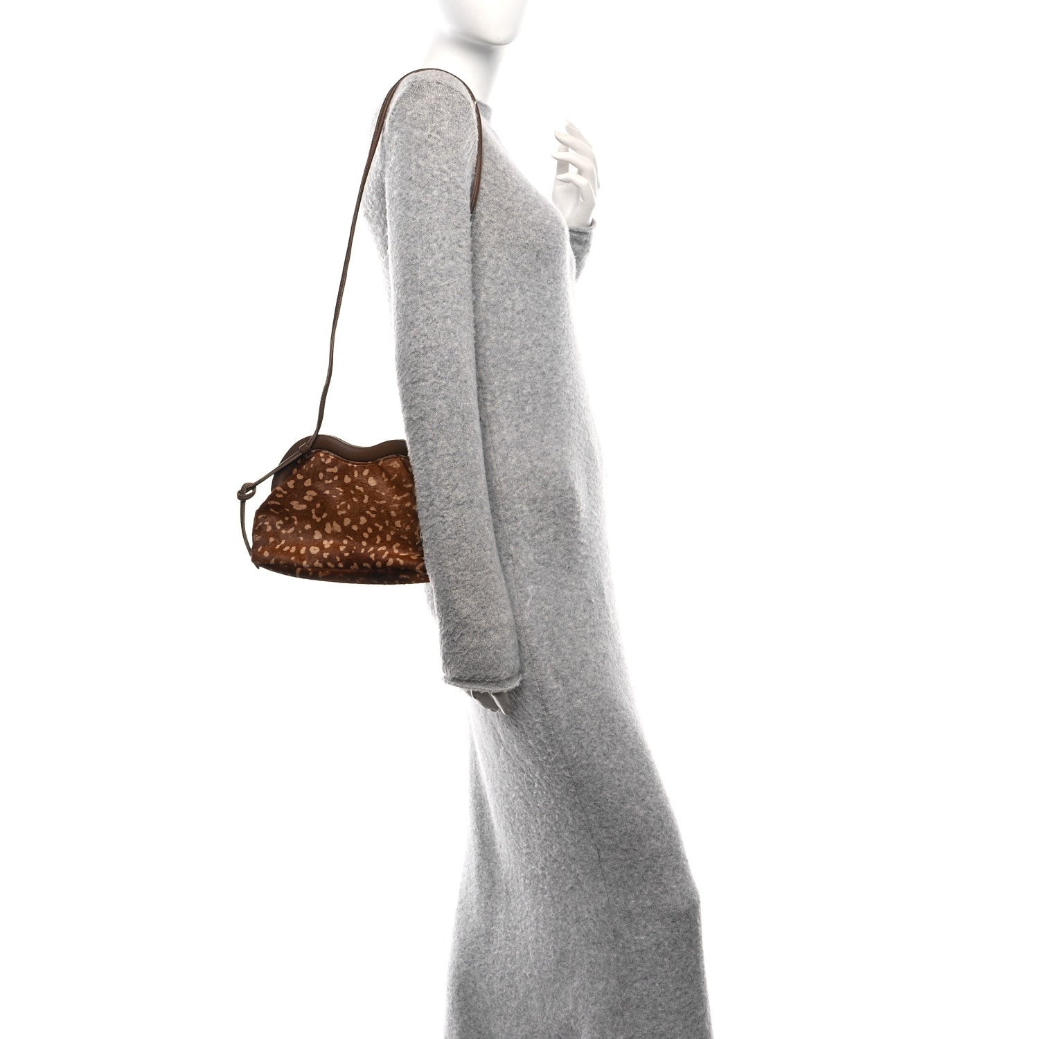 Mansur Gavriel Pony Hair Baci Bag Caramel Bambi Desert 2 of 9