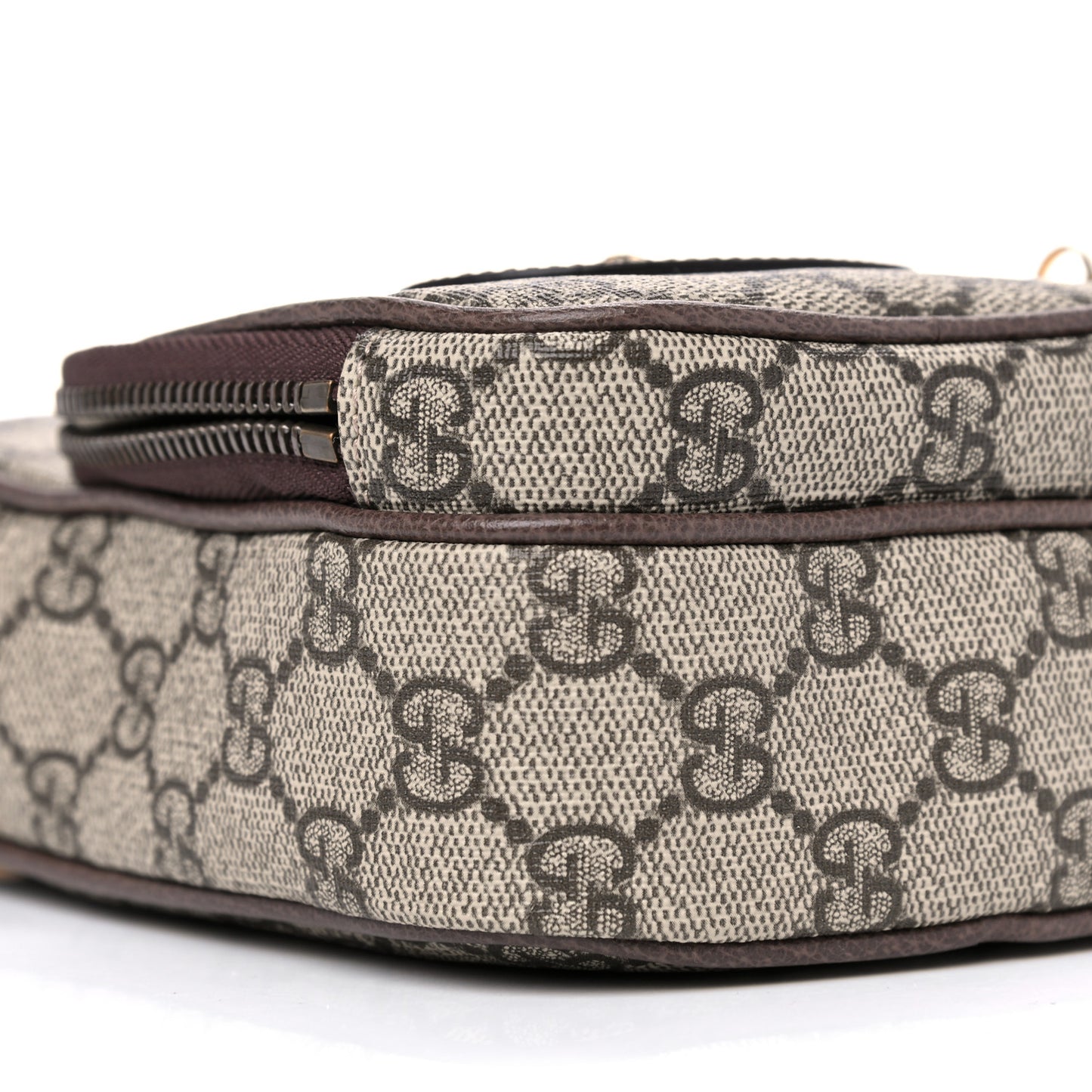 GG Supreme Monogram Mini Neo Vintage Double Zip Messenger Bag Beige New Acero Crop