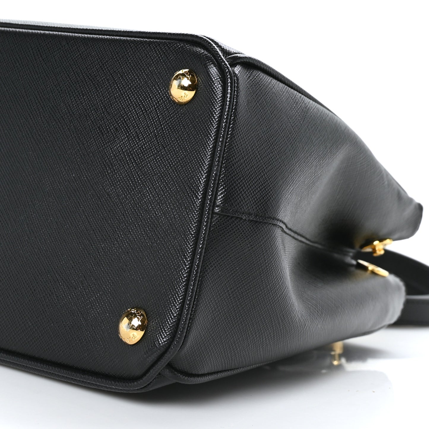 Saffiano Small Galleria Double Zip Tote Black