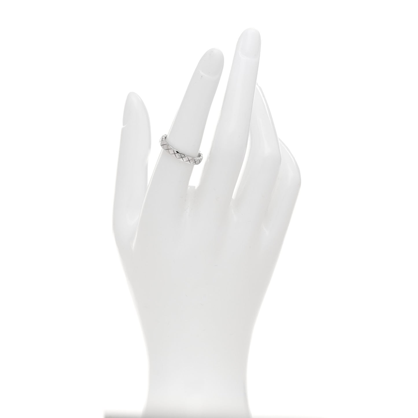 18K White Gold Mini Coco Crush Ring 53 6.25