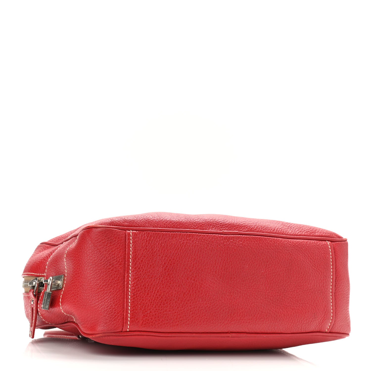 Prada Vitello Daino Tag Satchel Rosso 3 of 11