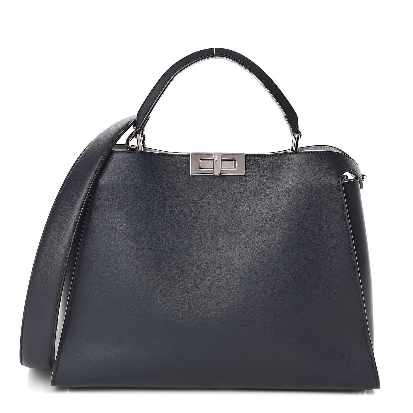 Vitello Tahiti Burro Large Peekaboo Iconic Essentially Satchel Blue Notte Grigio Perla