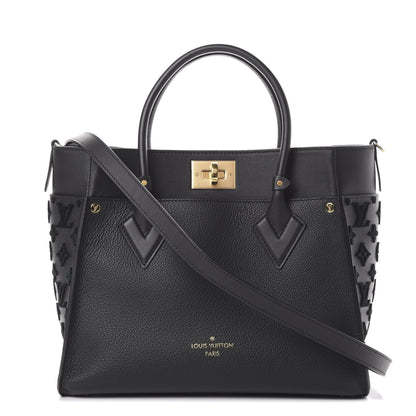 Louis Vuitton Calfskin Monogram Tufting On My Side Black 1 of 19