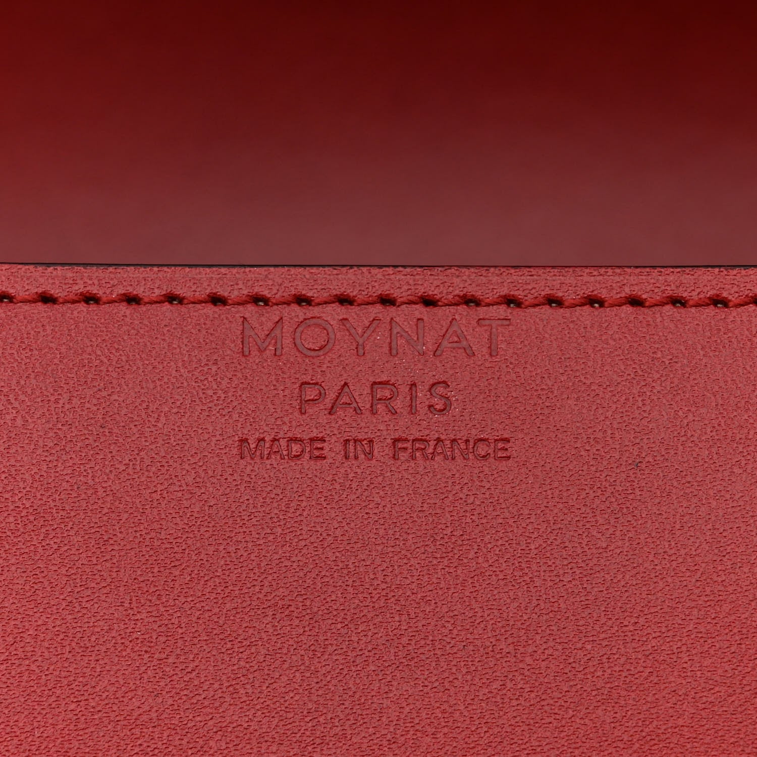 Moynat Box Calfskin Cabotin Red 6 of 10