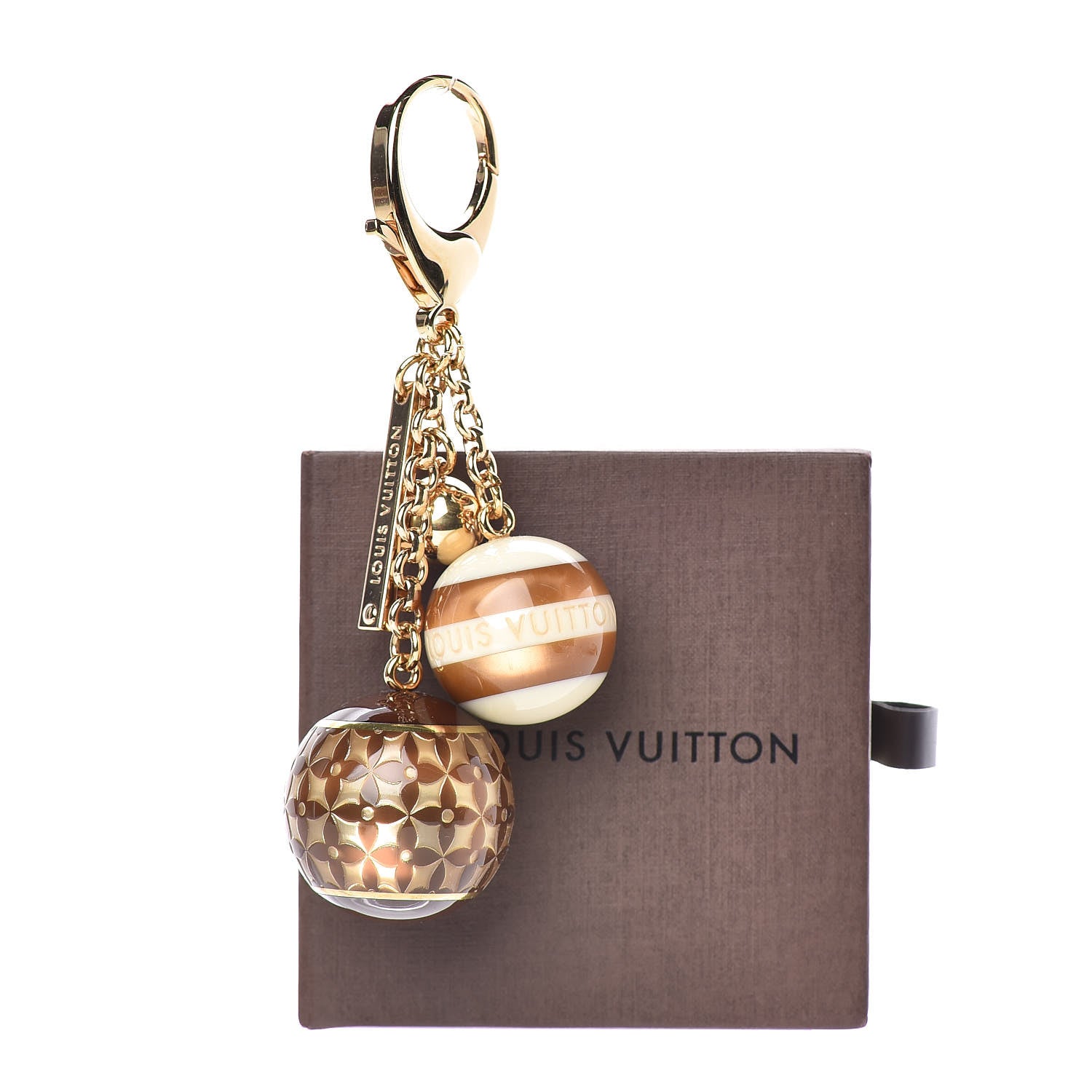 Louis Vuitton Mini Lin Croisette Bag Charm Beige 3 of 3