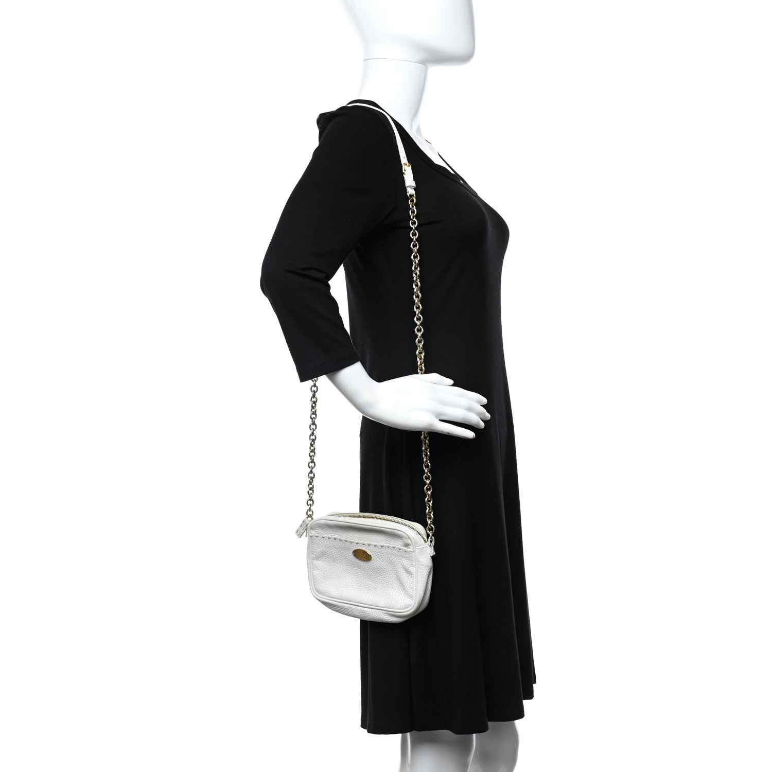 Fendi Cuoio Romano Selleria Crossbody White 2 of 11