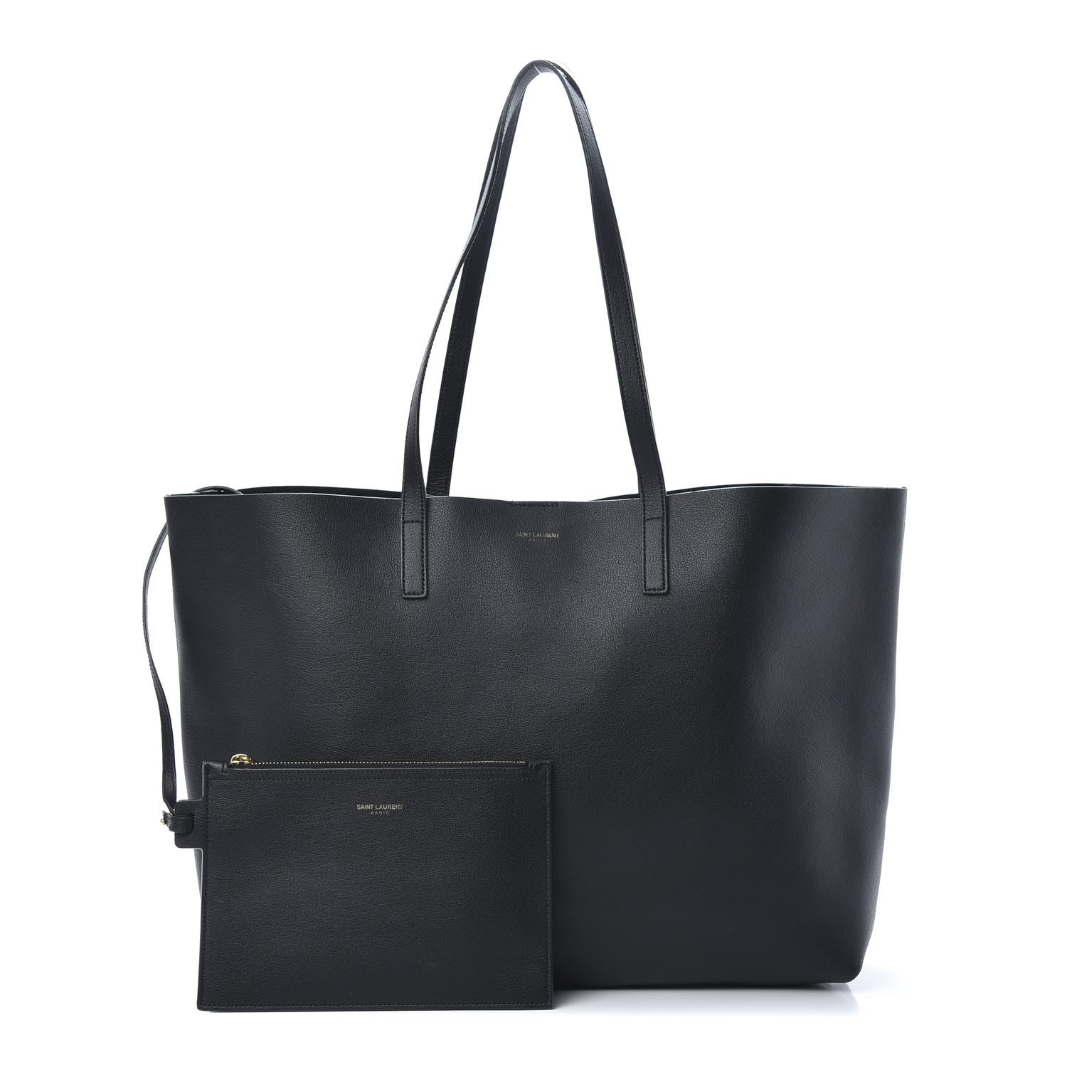 Saint Laurent Calfskin Large Shopping Tote Black 1 of 13