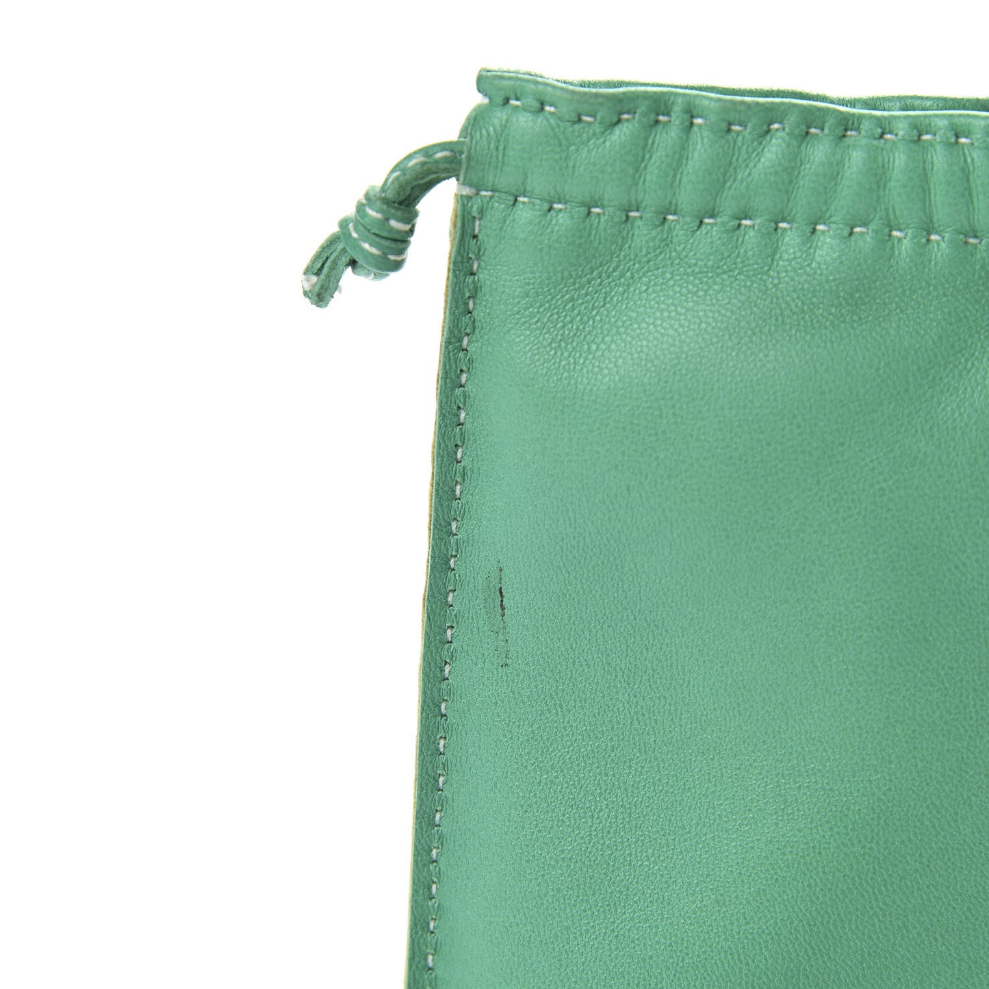 Lambskin Pilo Pouch Menthe Lime