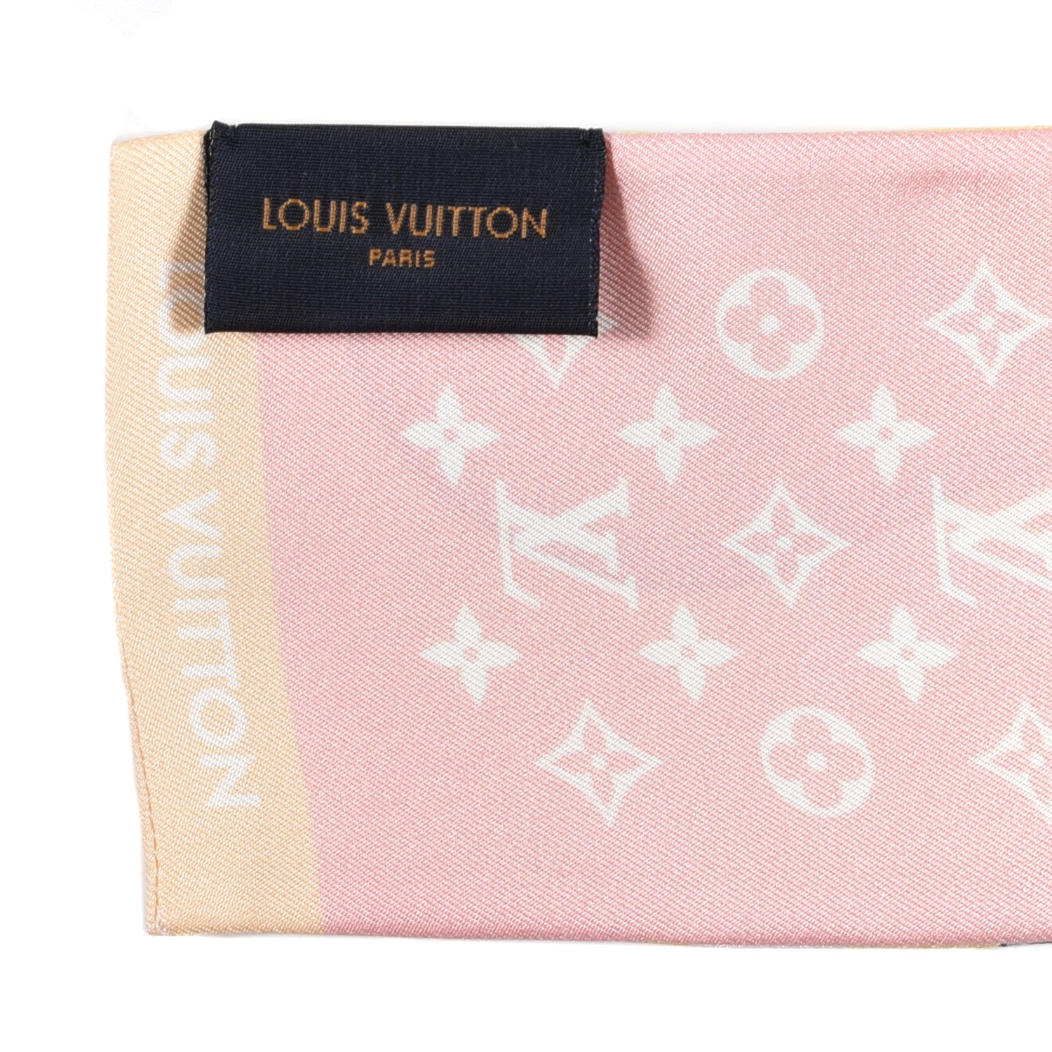 Louis Vuitton Silk Monogram Gradient By The Pool Bandeau Pink 3 of 3