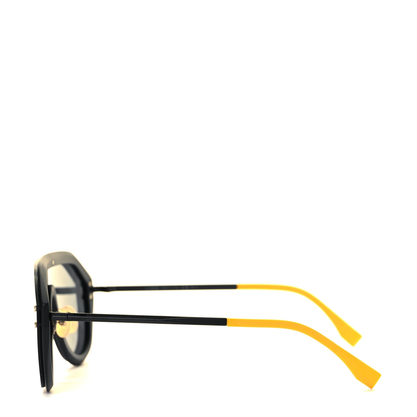 Rubber FF Fabulous Shield Sunglasses FF M0039/G/S Black Yellow