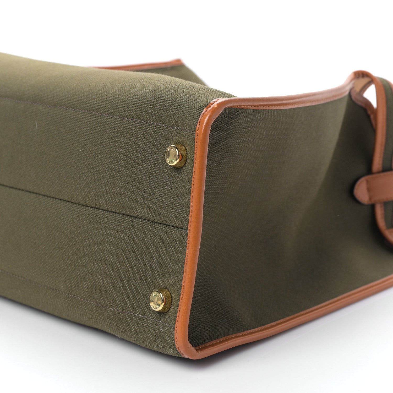 Fendi Canvas Calfskin Large Peekaboo X-Lite Amazzonia Cuoio 8 of 8