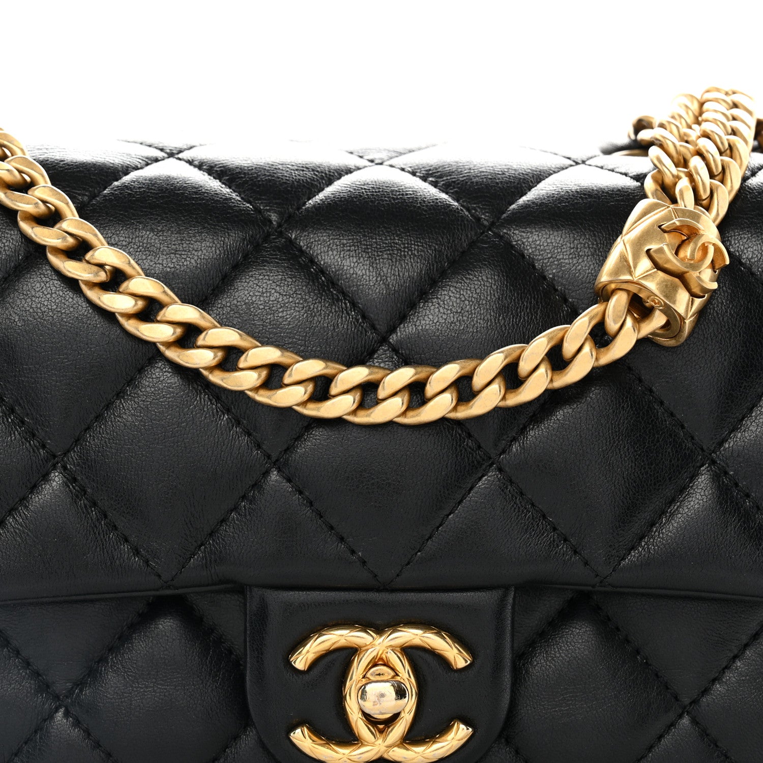 Chanel Lambskin Quilted Small Pillow Crush Flap Black 8 of 11